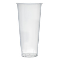 Tazza per tè alle bollicine in PP trasparente stampato a iniezione  H178mm 650ml