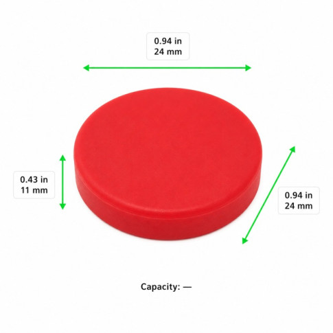Tappi di ricambio per coperchi in vetro temperato 24x24mm H11mm