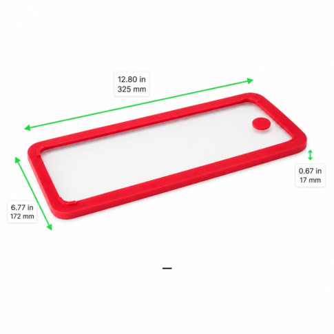 GN 1/3 vetro temperato/coperchio in silicone  325x172mm H17mm