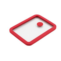 GN 1/8 vetro temperato/coperchio in silicone 160,5x131mm H17mm