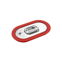 Coperchio in acciaio inox 1/9 in silicone 176x108mm H15mm