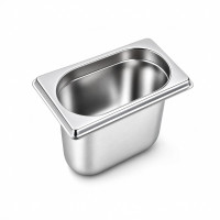 Vassoio GN in acciaio inox 1/9 H 10cm 176x108mm H100mm
