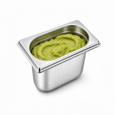 Vassoio GN in acciaio inox 1/9 H 10cm 176x108mm H100mm