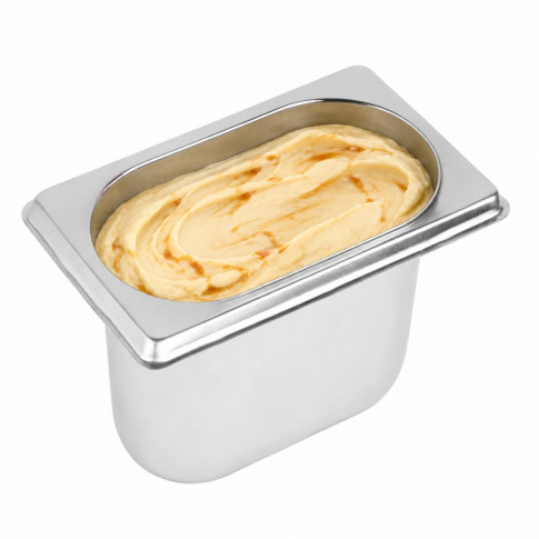 Vassoio GN in acciaio inox 1/9 H6,5cm 176x108mm H65mm