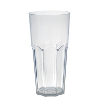 "Cupoly" Bicchiere a faccetta riutilizzabile in PP   H127mm 240ml