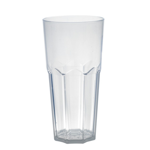 "Cupoly" Bicchiere a faccetta riutilizzabile in PP   H127mm 240ml