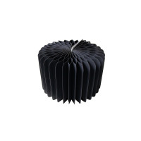 Espositore pieghevole nero con vassoio in acrilico  H200mm