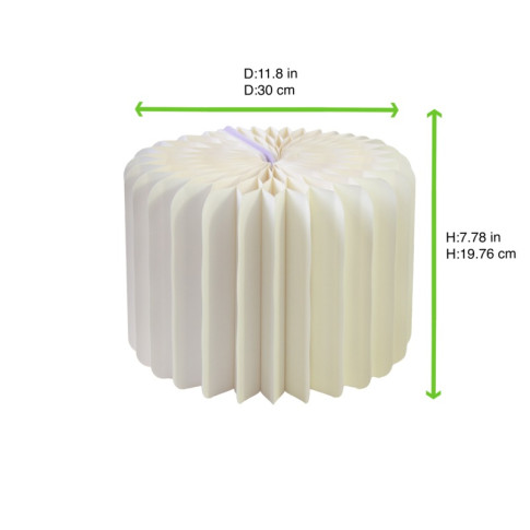 Espositore pieghevole bianco con vassoio in acrilico  H200mm