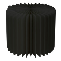 Espositore pieghevole nero con vassoio in acrilico  H400mm