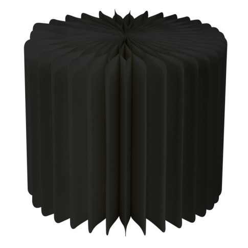 Espositore pieghevole nero con vassoio in acrilico  H400mm