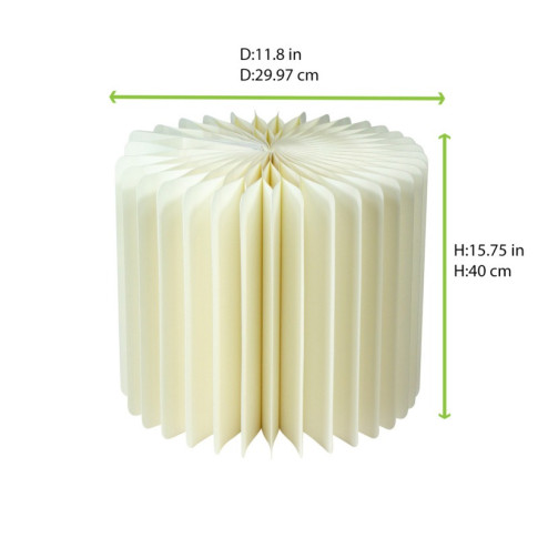 Espositore pieghevole bianco con vassoio in acrilico  H400mm