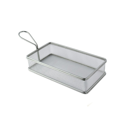 Mini cestino friggitrice in metallo 220x120mm H50mm
