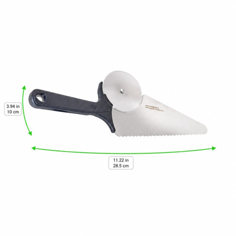 Spatola di servizio acuto per pizze e torte 285x100mm