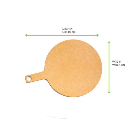 Tavola rotonda Phoenix Colore naturale in fibra di legno 340x255mm H6mm