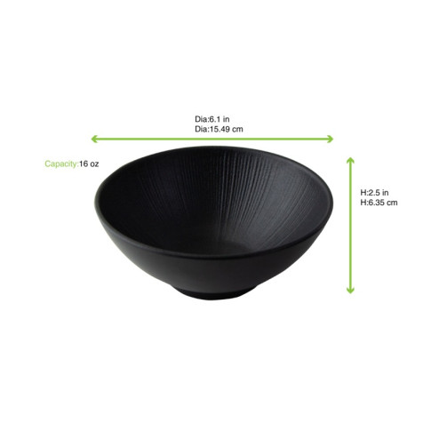Ciotola nera riutilizzabile Black Phoenix   H62,5mm 500ml