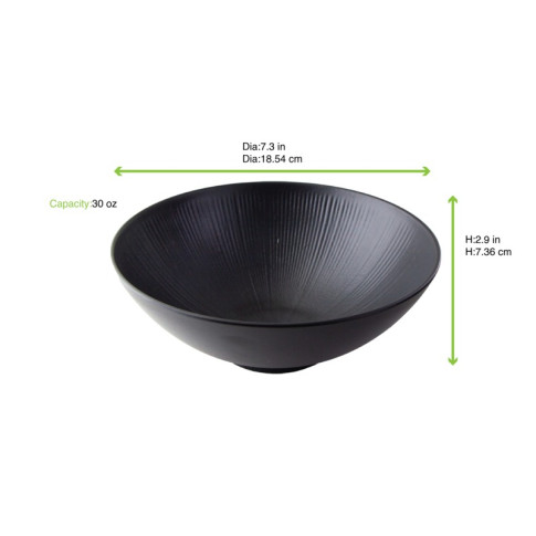 Ciotola nera riutilizzabile Black Phoenix  H73mm 900ml