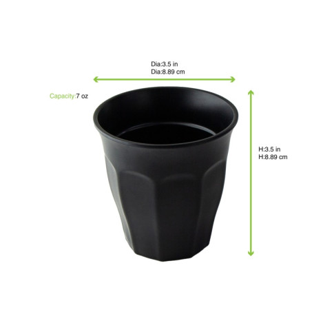 Tazza da caffè nera riutilizzabile Black Phoenix   H89mm 200ml