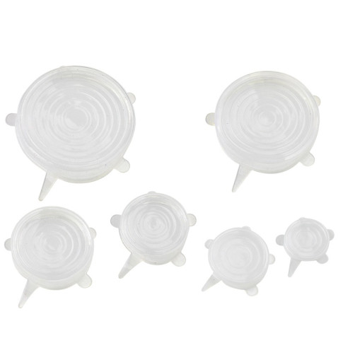 Set di 6 coperchi in silicone riutilizzabili  H30mm