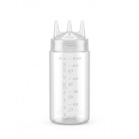 Spremiagrumi trasparente a 3 punta, plastica senza BPA  H185mm 230ml