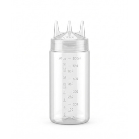 Spremiagrumi trasparente a 3 punta, plastica senza BPA  H185mm 230ml