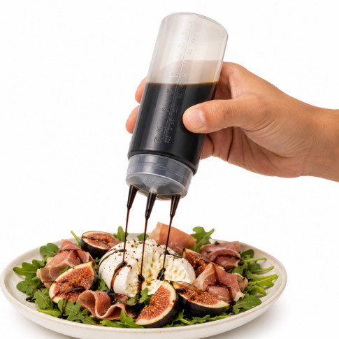 Spremiagrumi trasparente a 3 punta, plastica senza BPA  H195mm 420ml