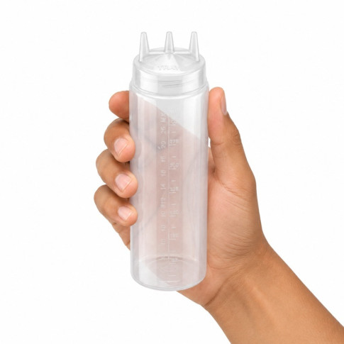Spremiagrumi trasparente a 3 punta, plastica senza BPA  H195mm 420ml