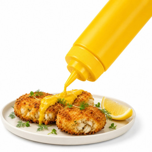 Spremiagrumi morbido giallo a 1 punta, plastica senza BPA  H195mm 350ml