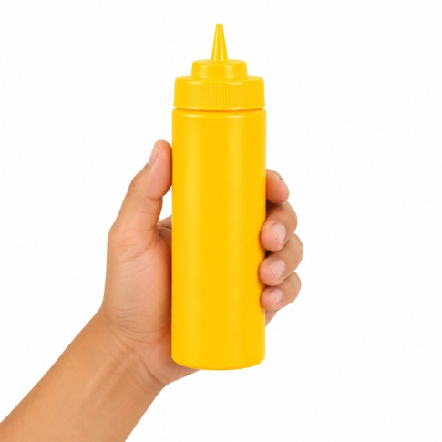 Spremiagrumi morbido giallo a 1 punta, plastica senza BPA  H195mm 350ml