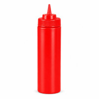 Spremiagrumi rosso morbido a 1 punta, plastica senza BPA  H195mm 350ml