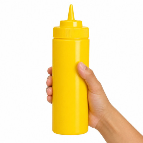 Spremiagrumi morbido giallo a 1 punta, plastica senza BPA  H260mm 630ml