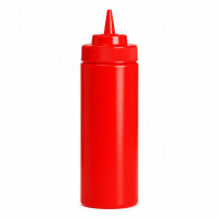 Spremiagrumi rosso morbido a 1 punta, plastica senza BPA  H260mm 630ml
