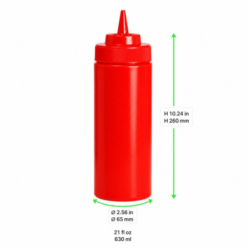 Spremiagrumi rosso morbido a 1 punta, plastica senza BPA  H260mm 630ml