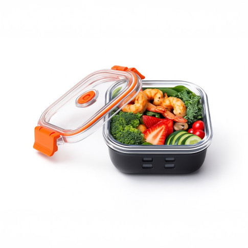 Cook Show Scatola+Copertura trasparente+Protezione in silicone 112x112mm H48mm 310ml