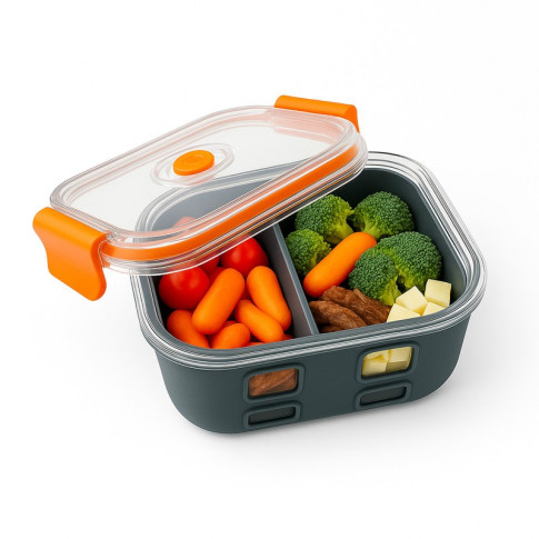 Cook Show Scatola scomparti + Copertura trasparente + Protezione in silicone 152x152mm H60mm 770ml