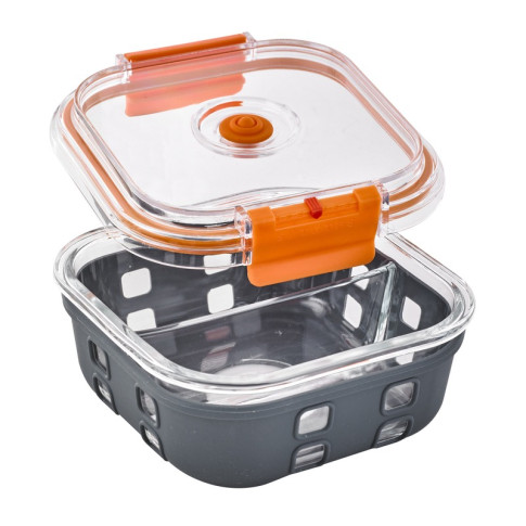 Cook Show Scatola scomparti + Copertura trasparente + Protezione in silicone 152x152mm H60mm 770ml