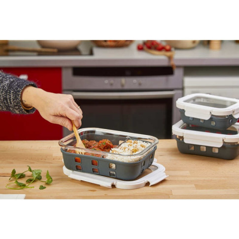 Cook Show Scatola + Copertura trasparente + Protezione in silicone 145x105mm H47mm 370ml