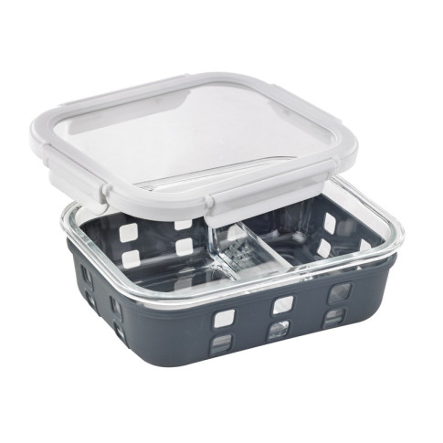 Cook Show Scatola scomparti + Copertura trasparente + Protezione in silicone 198x148mm H60mm 980ml
