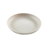 Piatto Huskly riutilizzabile in materiale composito beige  H30mm