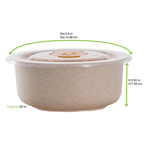Ciotola Huskly riutilizzabile in materiale composito beige  H75mm 900ml