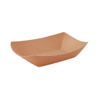 Vassoio per barche in Kraft riutilizzabile 218x155mm H40mm
