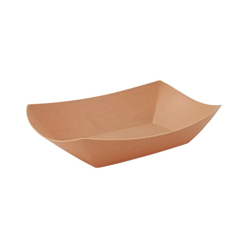Vassoio per barche in Kraft riutilizzabile 218x155mm H40mm
