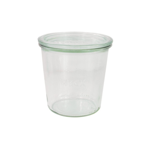 Barattolo Weck in vetro + cop per vasocottura (GL70)  H110mm 580ml
