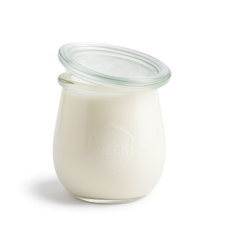 Barattolo Weck con coperchio in vetro incluso, guarnizioni e ganci venduti separatamente (GL70)  H86mm 200ml
