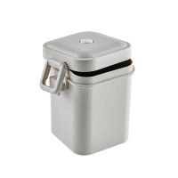 Contenitore da zuppa Huskly riutilizzabile in materiale composito beige 105x90mm H125mm 600ml