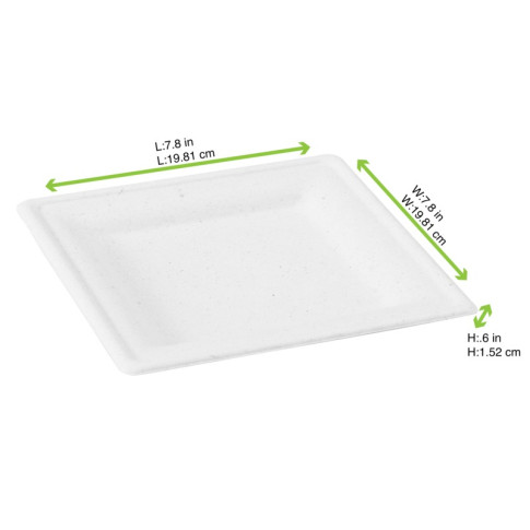 Piatto polpa quadrato 200x200mm H12mm