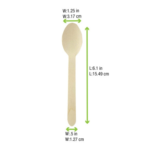 Cucchaio legno 13x34mm H158mm