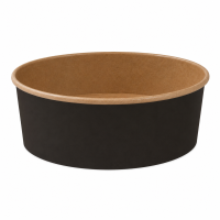Insalatiera "Buckaty" multiuso, tonda in cartone marrone scuro  H70mm 750ml