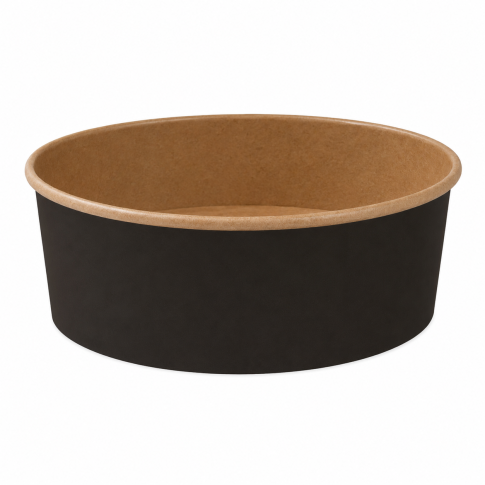 Insalatiera "Buckaty" multiuso, tonda in cartone marrone scuro  H70mm 750ml