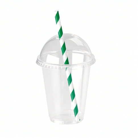 Contenitore in PET trasparente con coperchio a cupola  H85mm 200ml
