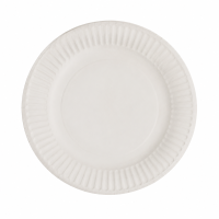 Piatto in cartone bianco  H11mm
